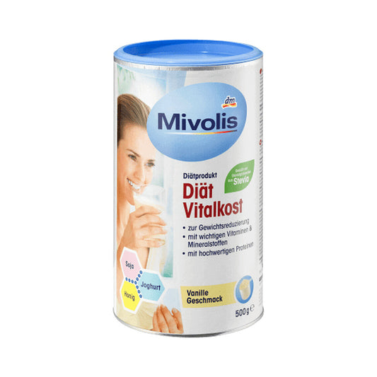Mivolis Shake vaniglia in polvere per dimagrire, 500 g - Multivitaminico supporto peso