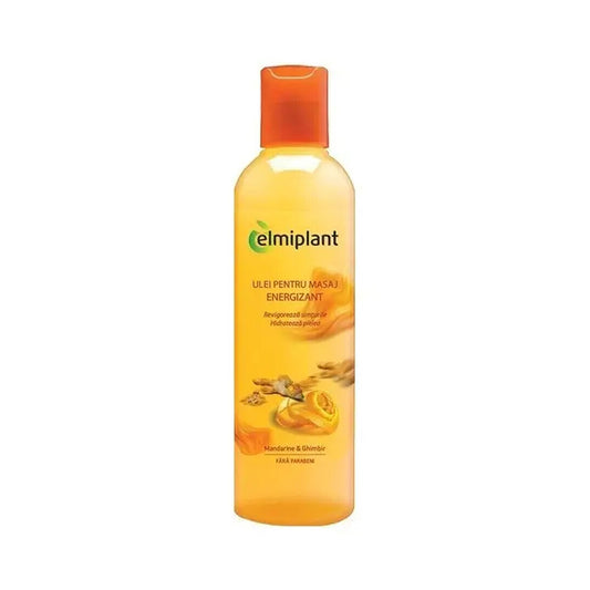 Olio da massaggio energizzante con mandarini e zenzero, 250 ml, Elmiplant