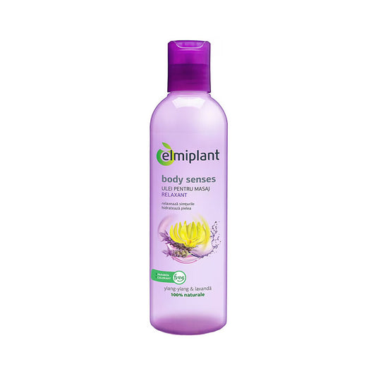 Olio da massaggio rilassante alla lavanda Body Senses, 250 ml, Elmiplant