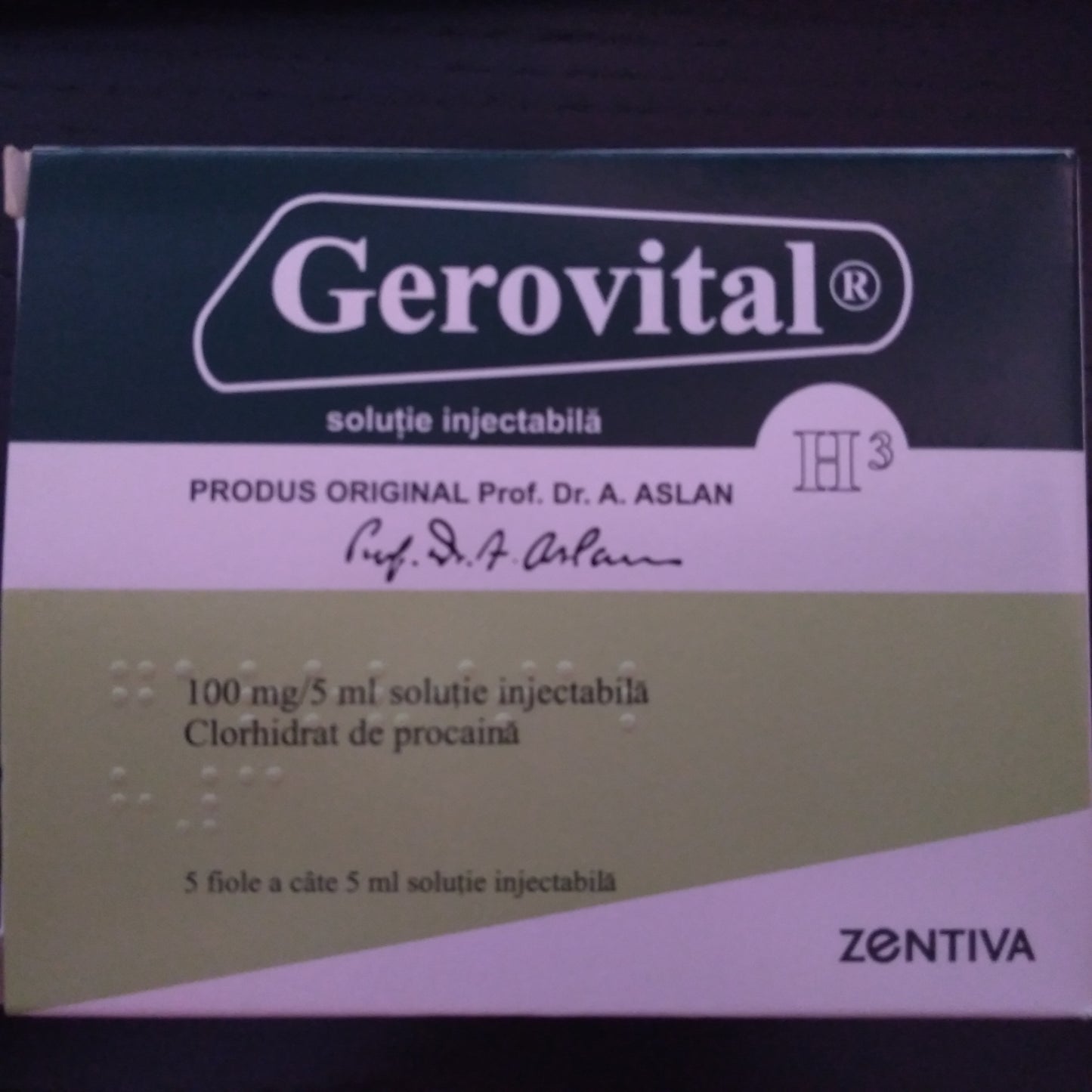 GEROVITAL GH3 5 FIALE INIETTABILI X 100 MG ANA ASLAN, SANOFI