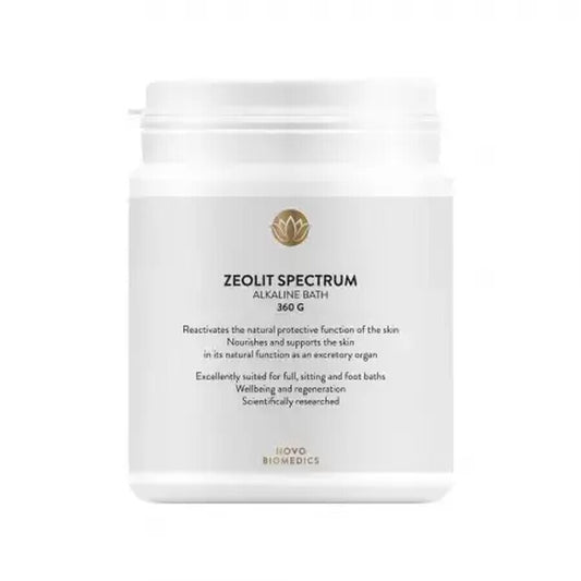 Sale da bagno alcalino Zeolit Spectrum, 360 g, Novo Biomedics                    Purifica e nutre la tua pelle in modo naturale