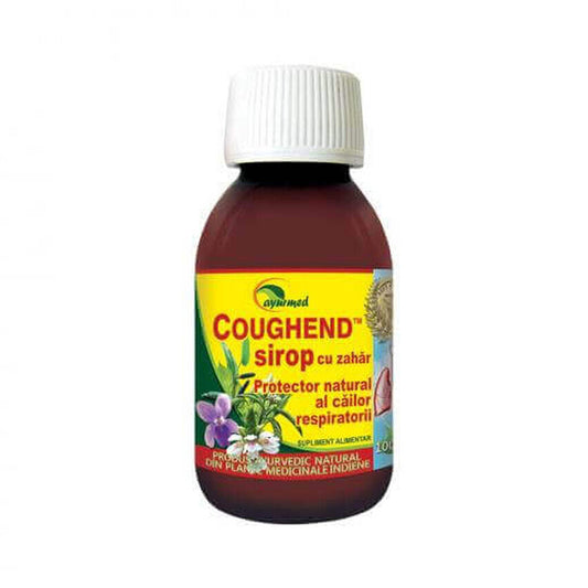 Sciroppo contro la tosse con zucchero, 100 ml, Ayurmed