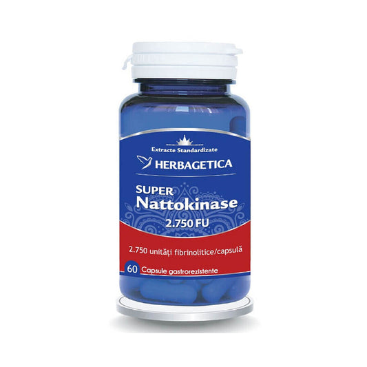 Super Nattokinase, 2750 FU, 60 capsule, Herbagetica