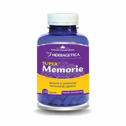 Super memory, 120 capsule, Herbagetica
