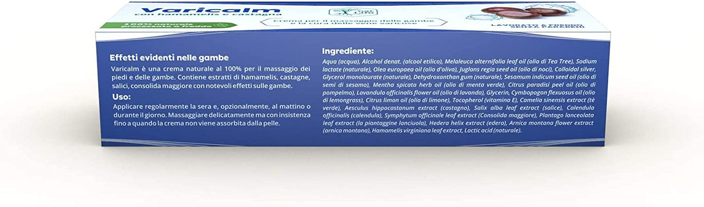 Varicalm Crema per la cura delle vene varicose anti infiammatorio, 75 ml, Nat Life