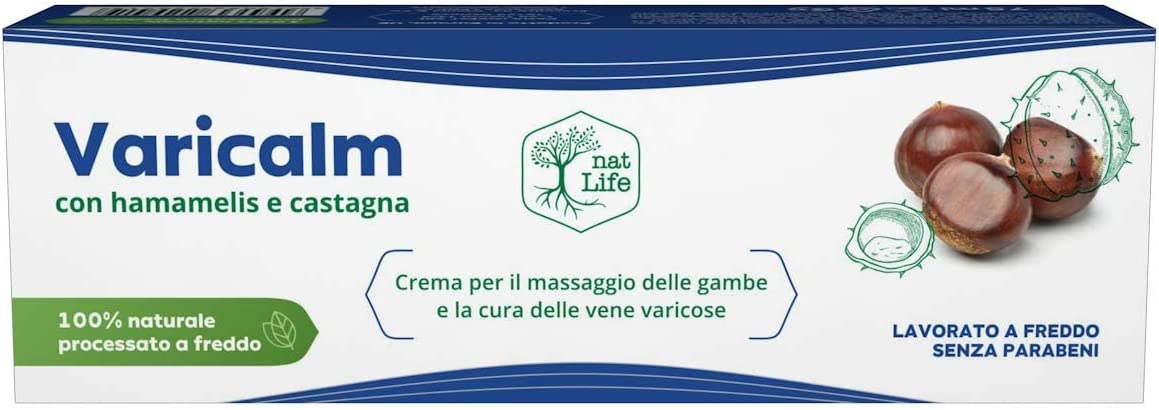 Varicalm Crema per la cura delle vene varicose anti infiammatorio, 75 ml, Nat Life