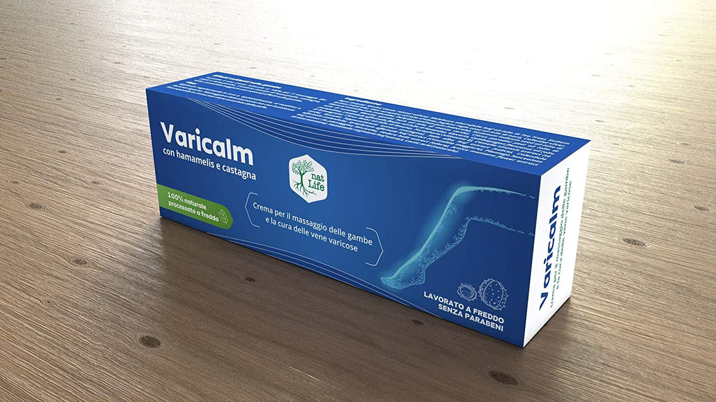 Varicalm Crema per la cura delle vene varicose anti infiammatorio, 75 ml, Nat Life