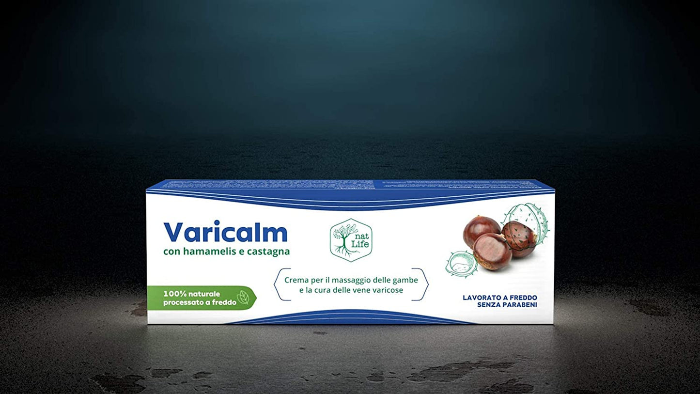 Varicalm Crema per la cura delle vene varicose anti infiammatorio, 75 ml, Nat Life