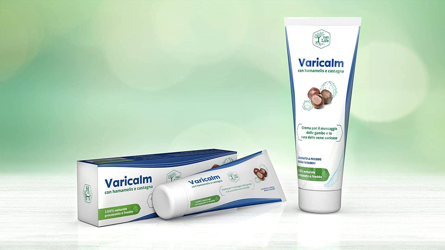 Varicalm Crema per la cura delle vene varicose anti infiammatorio, 75 ml, Nat Life
