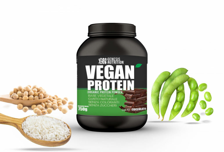 Genesis Nutrition - VEGAN PROTEIN 750g- Proteine di origine vegetale
