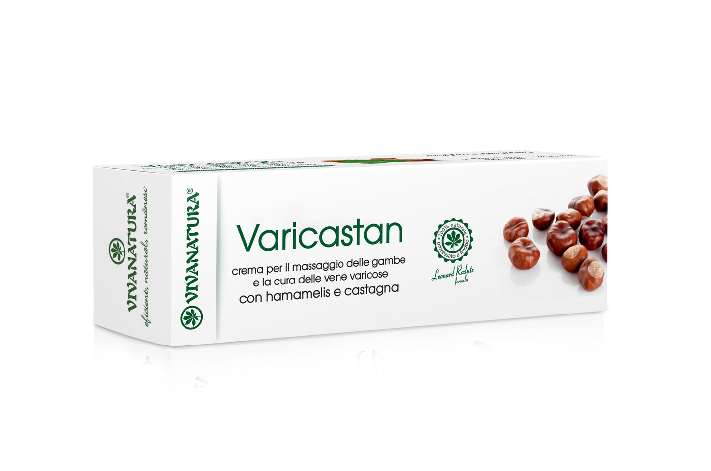 Varicastan Crema per la cura delle vene varicose anti infiammatorio, 75 ml, Vivanatura