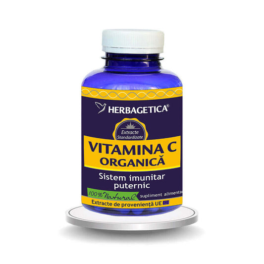 Vitamina C organica, 120 capsule, Herbagetica