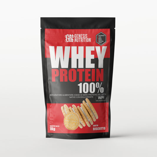 Genesis Nutrition - WHEY PROTEIN 1 Kg - Siero Latte - Proteine Isolate -WPI